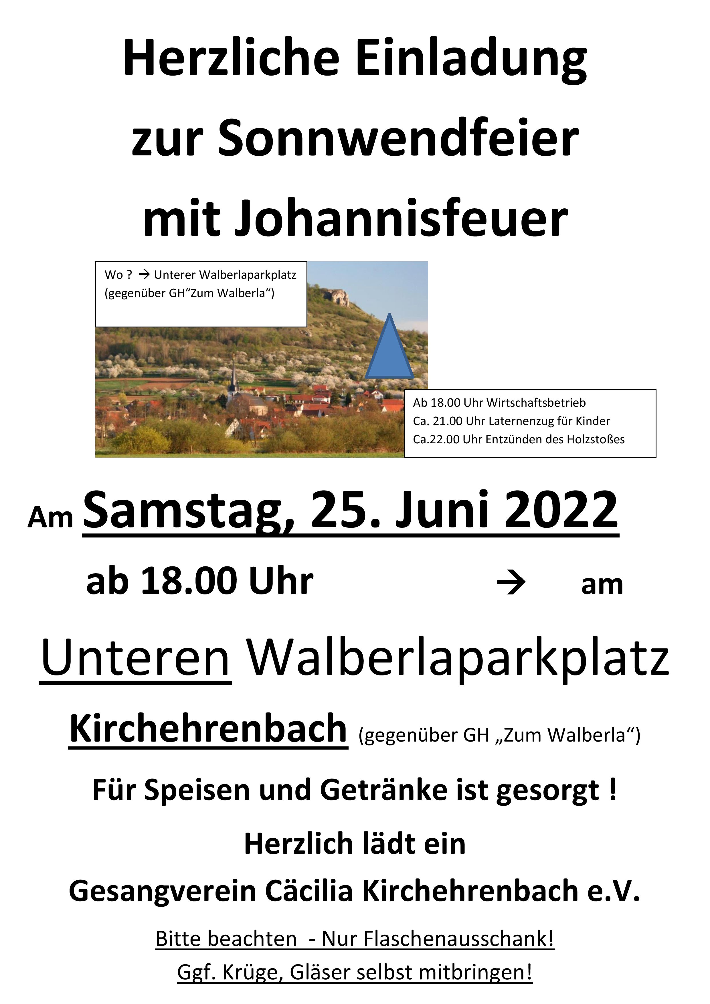 Plakat Sonnwendfeier 2022